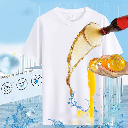 Stretchiga mjuka vattenavvisande fläckfria T-shirts