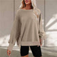 👚Oversized sweatshirts med rund halsringning
