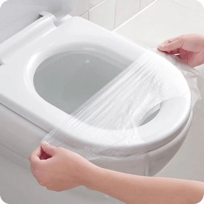 🔥 Sista dagskampanj 49% rabatt - Engångsskydd för toalettsits i plast - Ingen oro för offentlig toalett längre👋