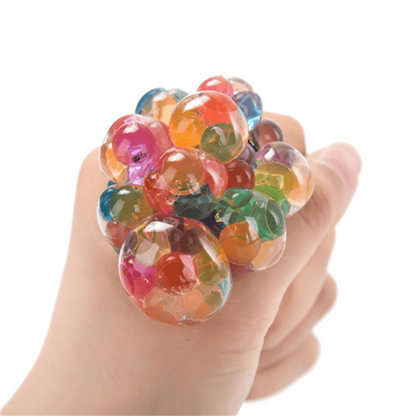 Psykedelisk regnbågsmjukgörande stressboll