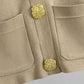 💥Gold Button Soft Knit Trouser Co-Ord