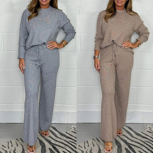 Nyårskampanj 49% rabatt-🔥Glittrande tvådelat set för kvinnor