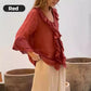 🔥2025 HOT SALE🔥Kvinnor Ruffle Collar Blouse med klockärmar