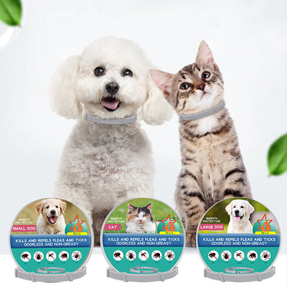 🐶 över 50% rabatt idag🌸!Tvättbart Justerbart Lopp- och Fästingförebyggande Halsband för Husdjur