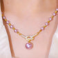 💜Elegant halsband med simulerad pärla för kvinnor💜
