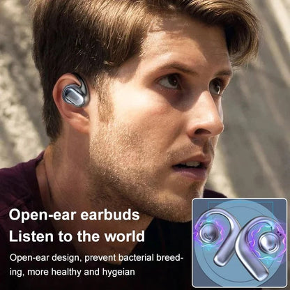 ⏳ Tidsbegränsat specialerbjudande⌛ Trådlöst digitalt Bluetooth-headset med benledning