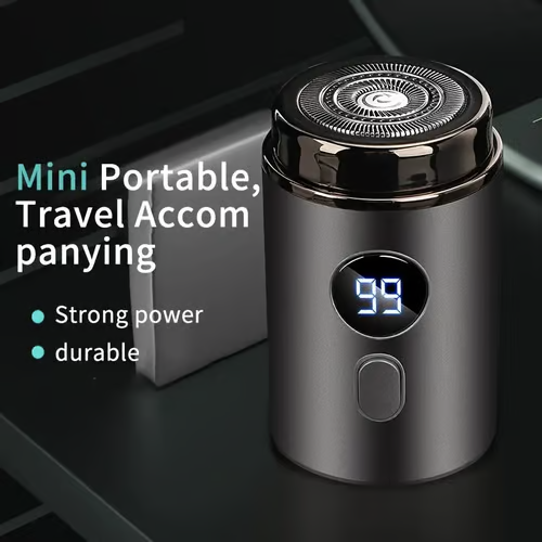 🔥Hot Promotion 49% OFF🔥Men's kraftfull mini elektrisk rakapparat med digital display