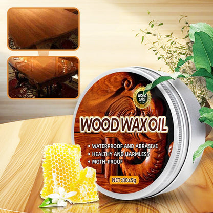 🛡️✨Få dina trämöbler att se ut som nya igen! Blötlägg dem i trävaxolja - skydda dem! Stöt bort insekter🌿Naturliga extrakt