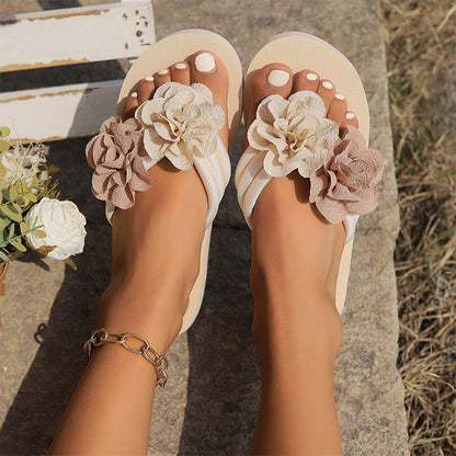 🌸Damernas Halksäkra Strand Sandaler med Blomdetaljer💖