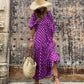 💖SISTA DAGEN FÖRSÄLJNING 63% RABATT💖 Elegant boho maxiklänning för kvinnor med puffärmar👗