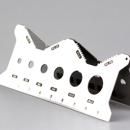 Dubbelsidigt bultmätkort (rostfritt stål)💥