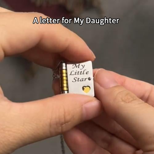 Halsband med bokhänge till dotter