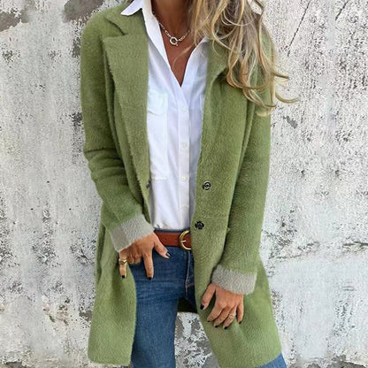 🍂Specialerbjudande tidig höst🍁Klassisk elegant midilång damkappa