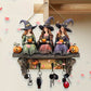 Fängslande Halloween-Häxor Väggdekoration Med Krokar