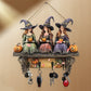 Fängslande Halloween-Häxor Väggdekoration Med Krokar