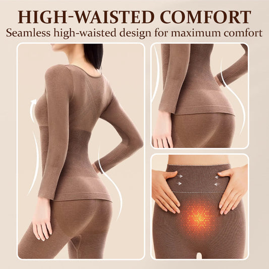 🔥Snygg och bekväm tvådelad damkollektion med långärmad tröja och långbyxor