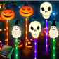 Halloween-solcellslampa för pumpaträdgård