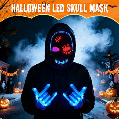 Halloween LED-döskallemask
