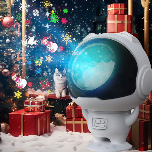 Jul projektorlampa i astronautform