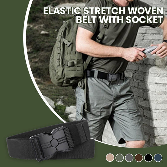 🔥59% RABATT🔥 Elastiskt Stretch-vävt bälte med spänne