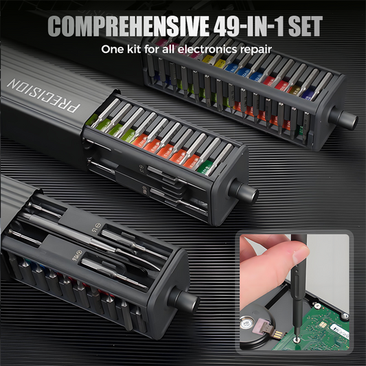 Black Friday-rea 🛠️ 49-i-1 Pro Screwdriver Set: Övervinn 99 % av skruvarna i världen! 🚀 Din allt-i-ett-lösning för elektronik, apparater och gör-det-själv-projekt. 🎄 Julrea 50 % RABATT – Begränsat erbjudande! - Magnetisk | Anti-halkskydd | Bärbar