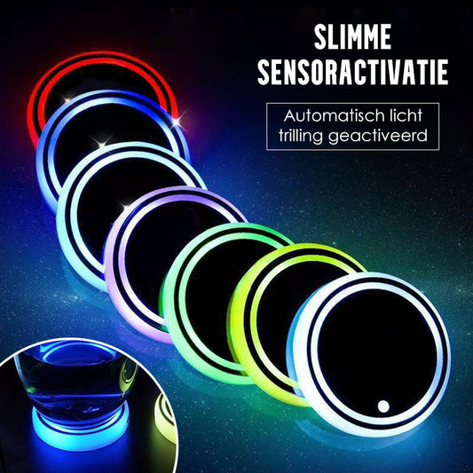 Auto 7 Kleuren Veranderende Waterdichte Bekerpad