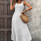 Women's Sleeveless Pleated Tiered Midi Dress