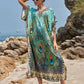 🦚Peacock Print Beach Cover Up 🏖️