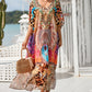 Stylish Leopard Print Loose V-Neck Dress