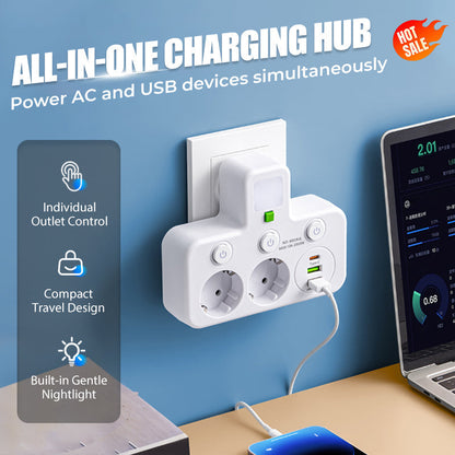 🔌2026 SPECIALERBJUDANDE - 49% RABATT⚡Smart grenuttag med USB-portar
