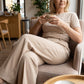 👖 50% RABATT! 💕 Dambyxor med Hög Midja & Vida Ben – Enfärgade, Mjukt Tyg & Avslappnad Passform 🌸