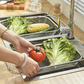 🎉50% OFF!💦Stainless Steel Telescopic Drainer Basket – Adjustable Fit, Multi-Functional Draining & Space-Saving Hanging Design ✨