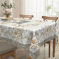 🎉 LIMITED TIME 50% OFF! 🌸 Elegant Waterproof Embossed Floral Tablecloth – Oil-Proof, Durable Polyester & Easy Clean for Dining ✨