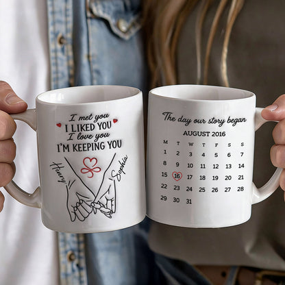 The Day Our Story Began - Personalized Ceramic Coffee Mug